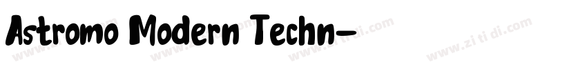 Astromo Modern Techn字体转换